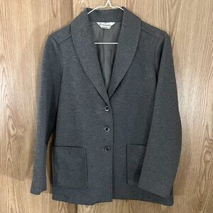 Gray Knit Christenfeld Vintage 80’s Fully Lined Blazer Jacket